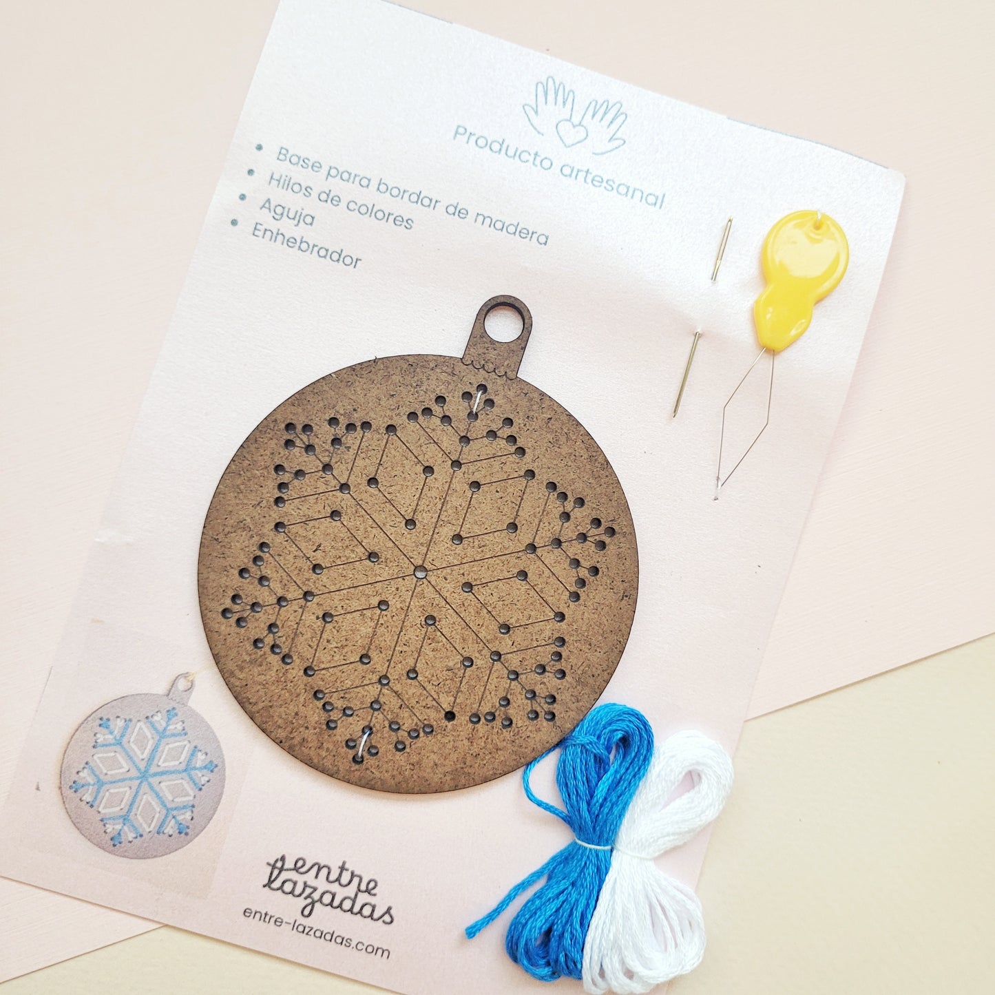 Kit de bordado galletitas de jengibre - figurita única