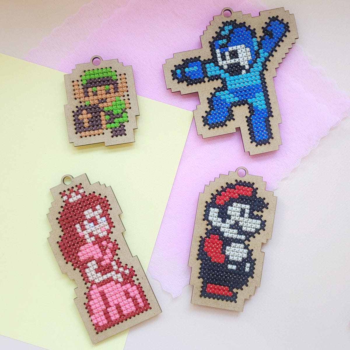 Kit de bordado gamer - Mario