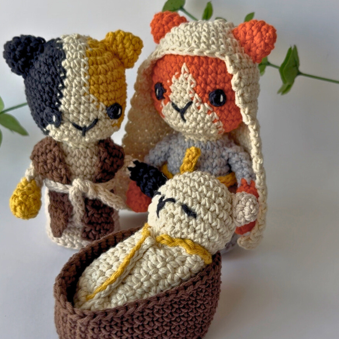 Pesebre Gatitos Amigurumi