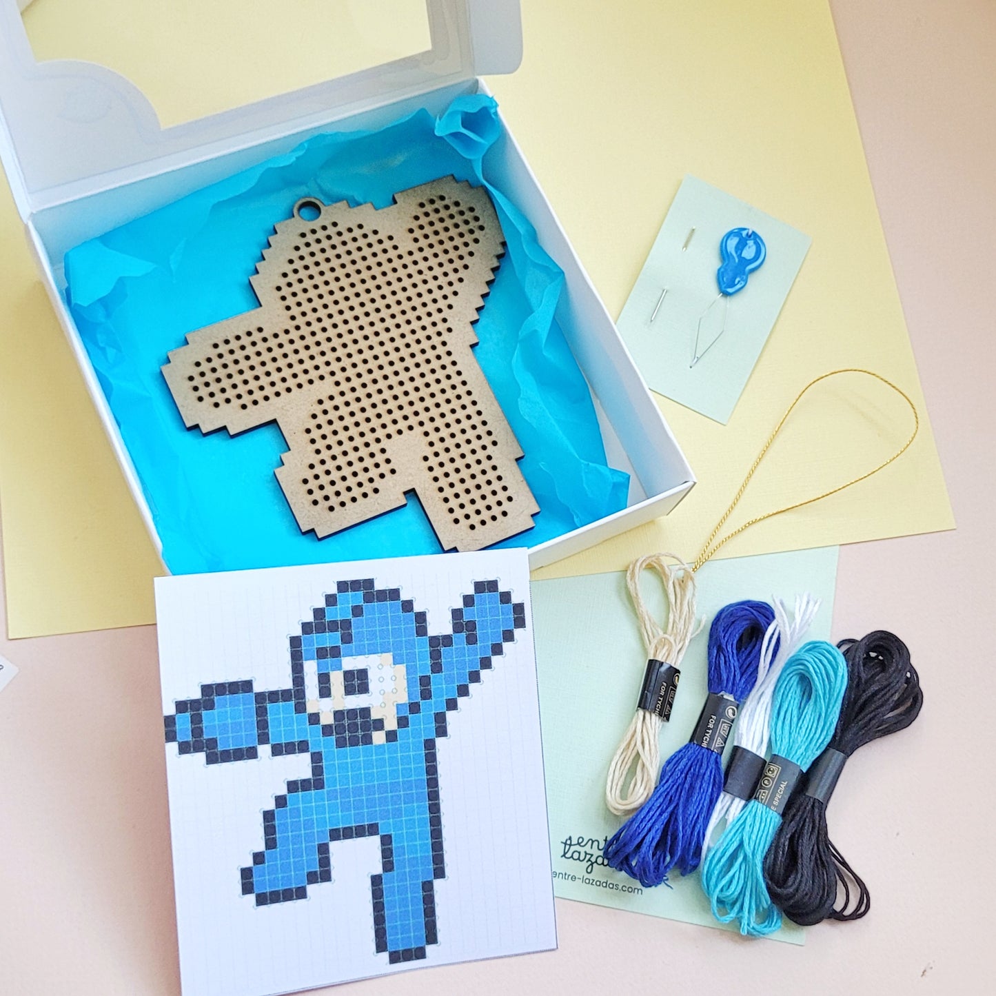 Kit de bordado gamer - Mega Man