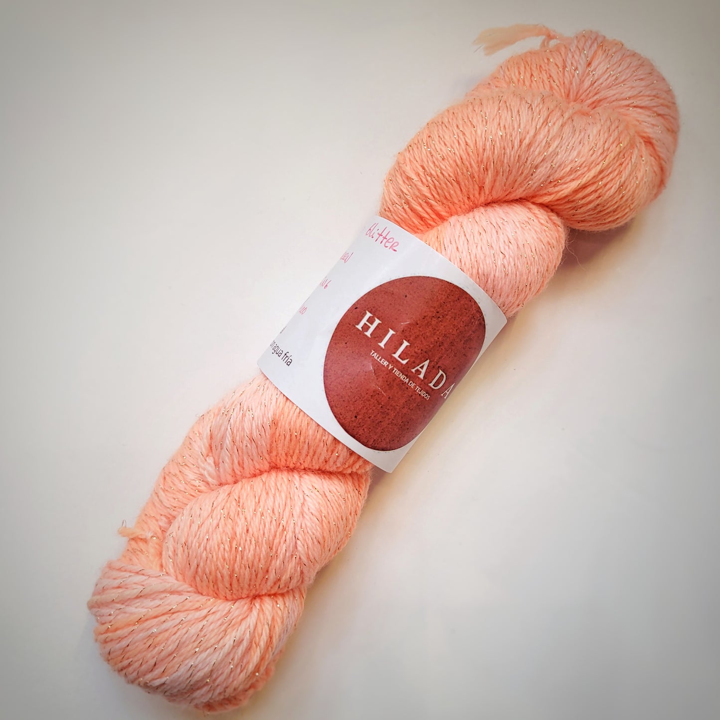 Hilado merino glitter fingering teñido a mano