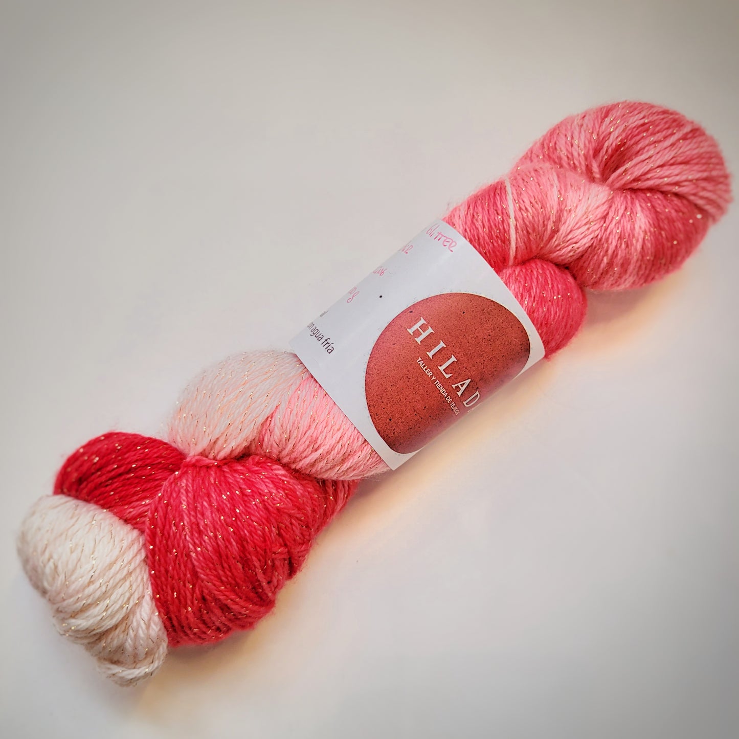 Hilado merino glitter fingering teñido a mano