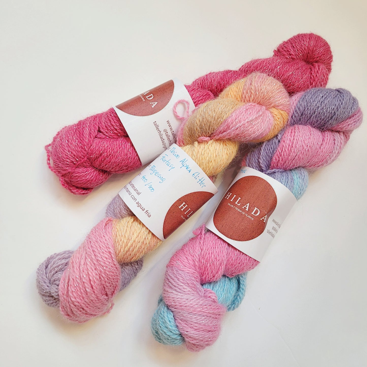 Hilado merino baby alpaca glitter