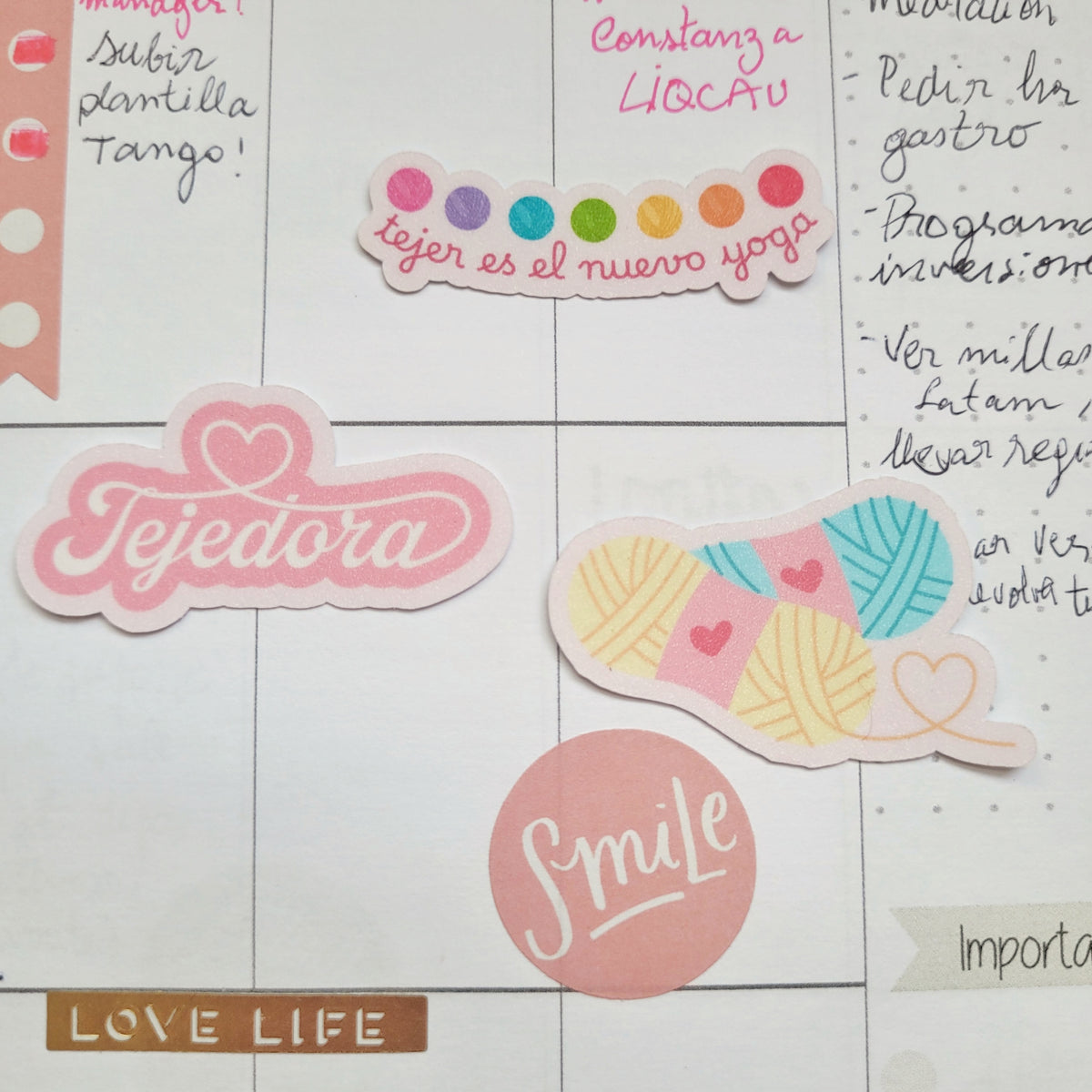 Stickers de tejido