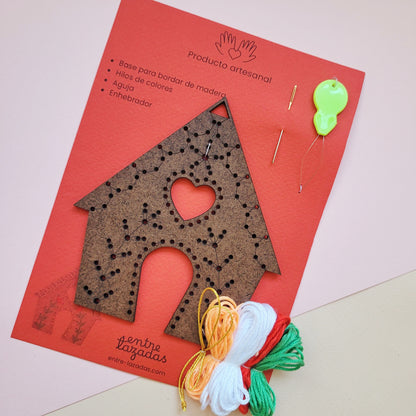 Kit de bordado galletitas de jengibre - figurita única