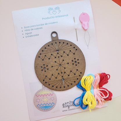 Kit de bordado galletitas de jengibre - figurita única