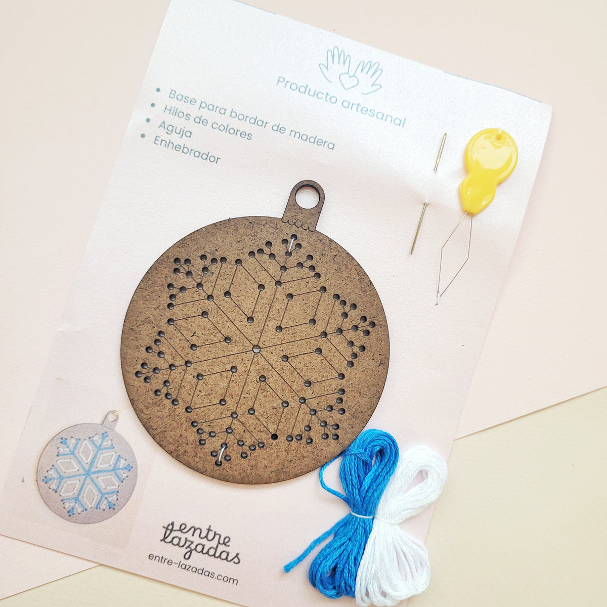 Kit de bordado galletitas de jengibre - figurita única