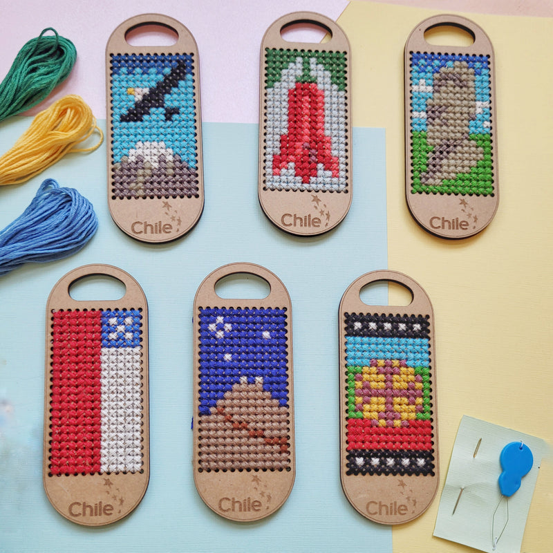 Kit de bordado punto cruz - Puro Chile