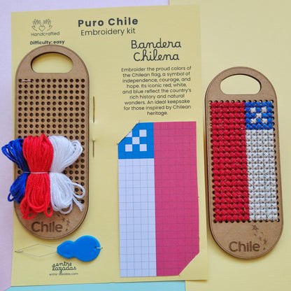 Kit de bordado punto cruz - Puro Chile