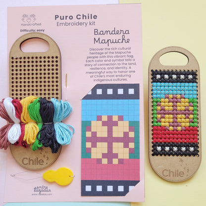 Kit de bordado punto cruz - Puro Chile