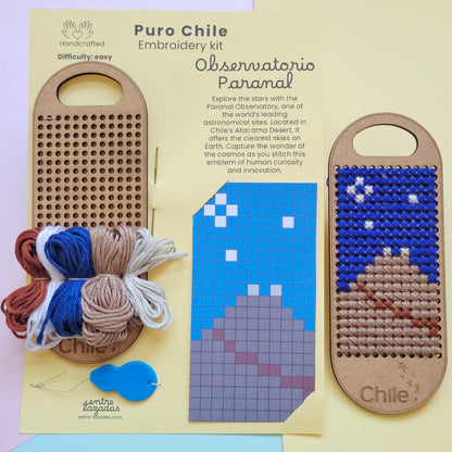 Kit de bordado punto cruz - Puro Chile