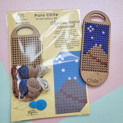 Kit de bordado punto cruz - Puro Chile