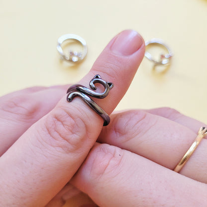 Anillo guía de tejido - Gatito