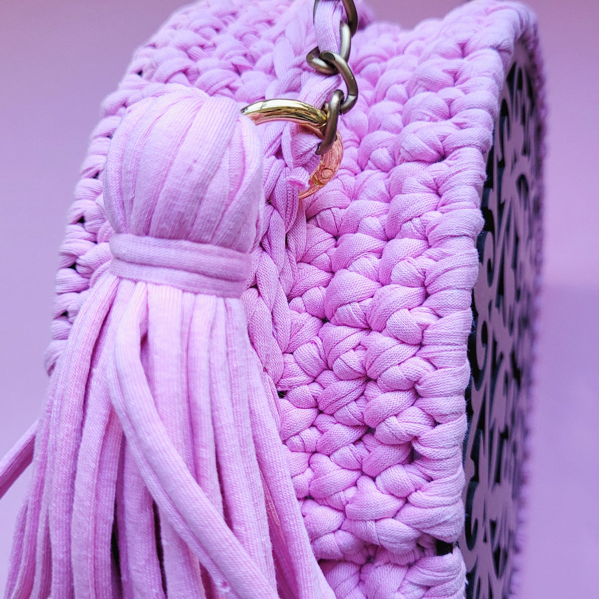 Cirkel Base para cartera circular en trapillo o macramé - en madera