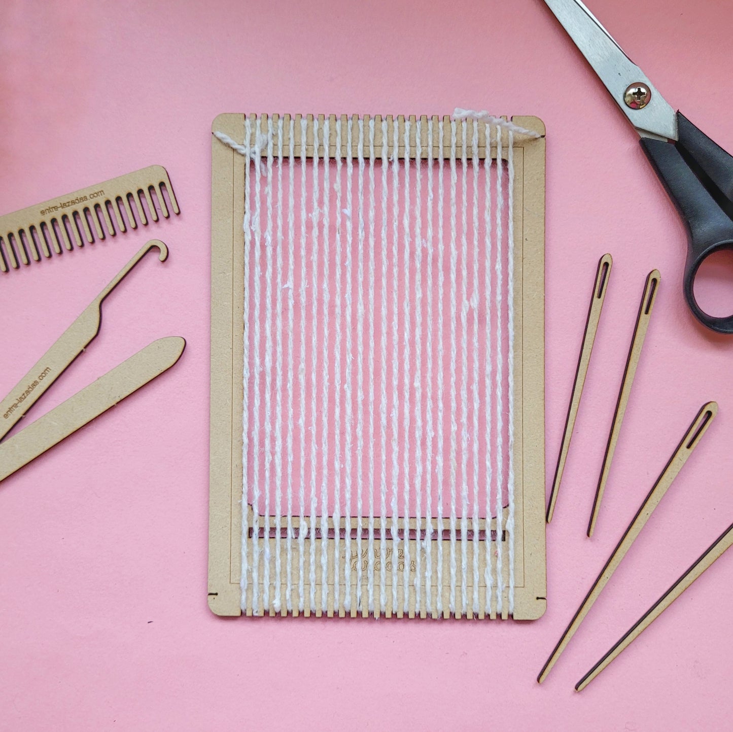 Ñiminka: el mini telar para tejer desde cero en la etapa más linda de la vida + Tutorial + 2 hilados naturales de regalo