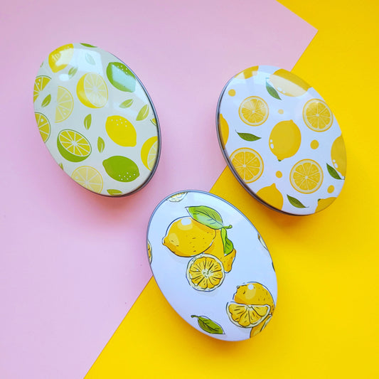 Cajita metálica organizadora limones - redondeada