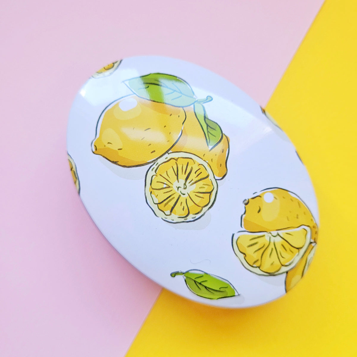 Cajita metálica organizadora limones - redondeada