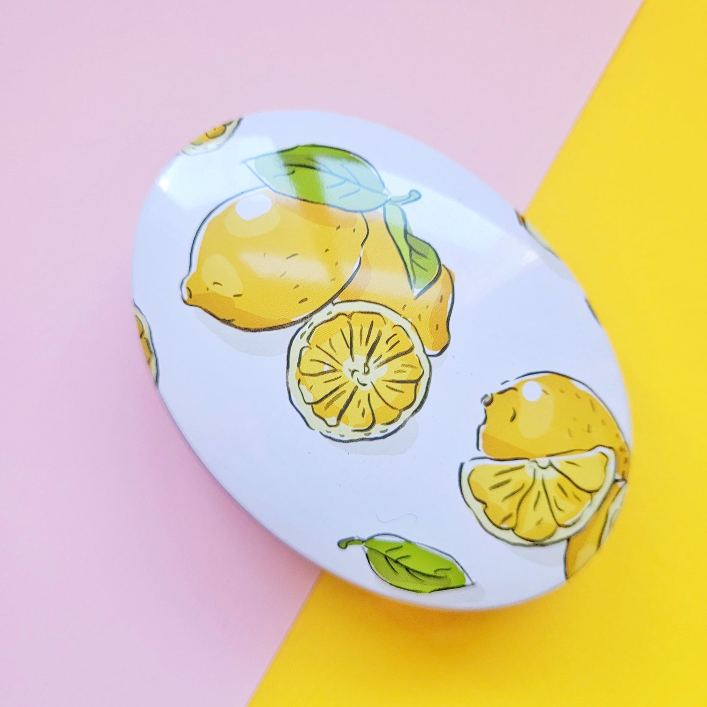 Cajita metálica organizadora limones - redondeada