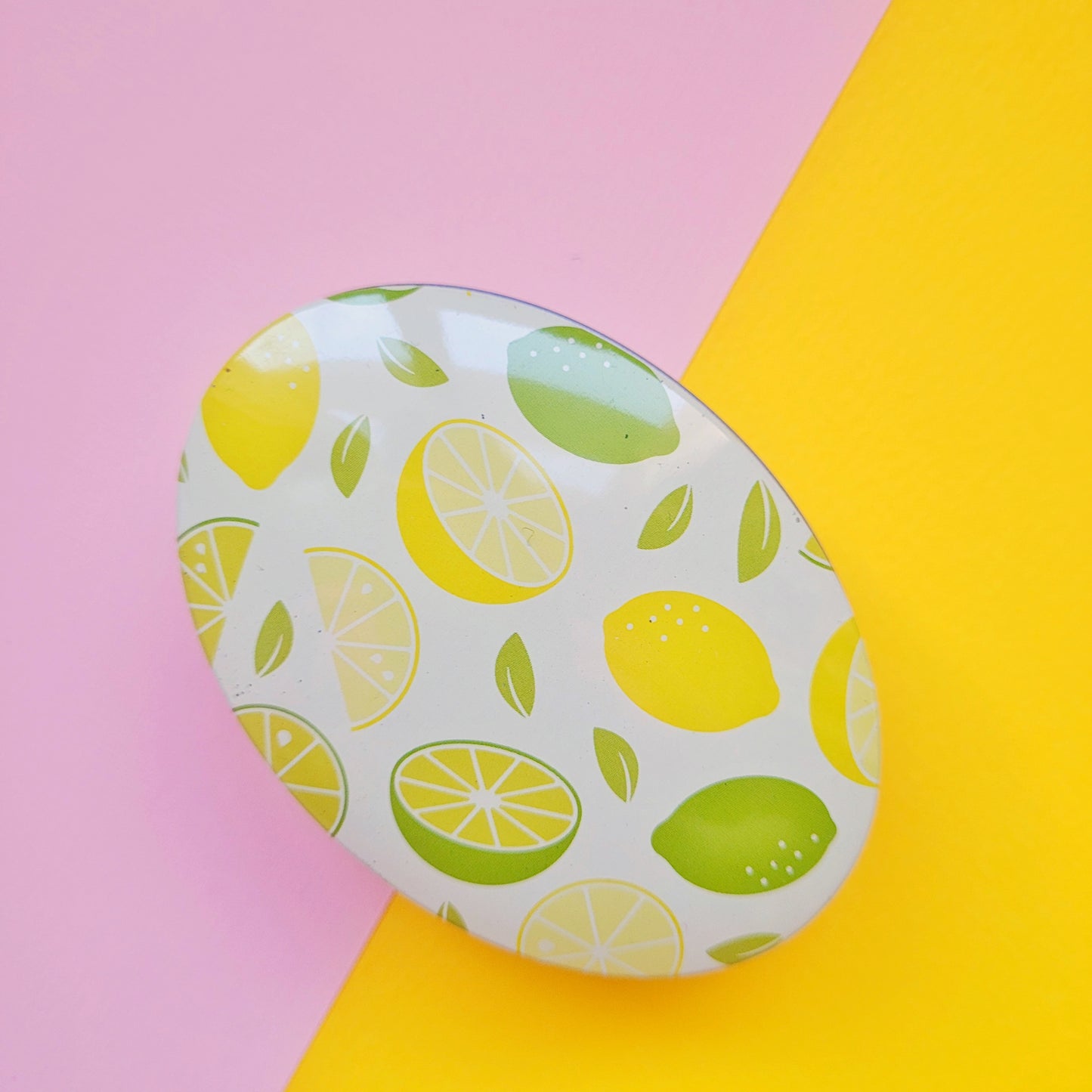 Cajita metálica organizadora limones - redondeada