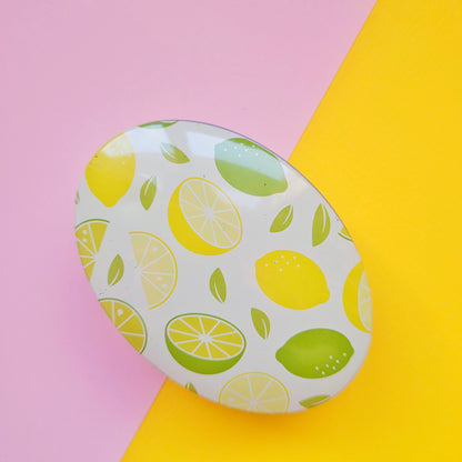 Cajita metálica organizadora limones - redondeada