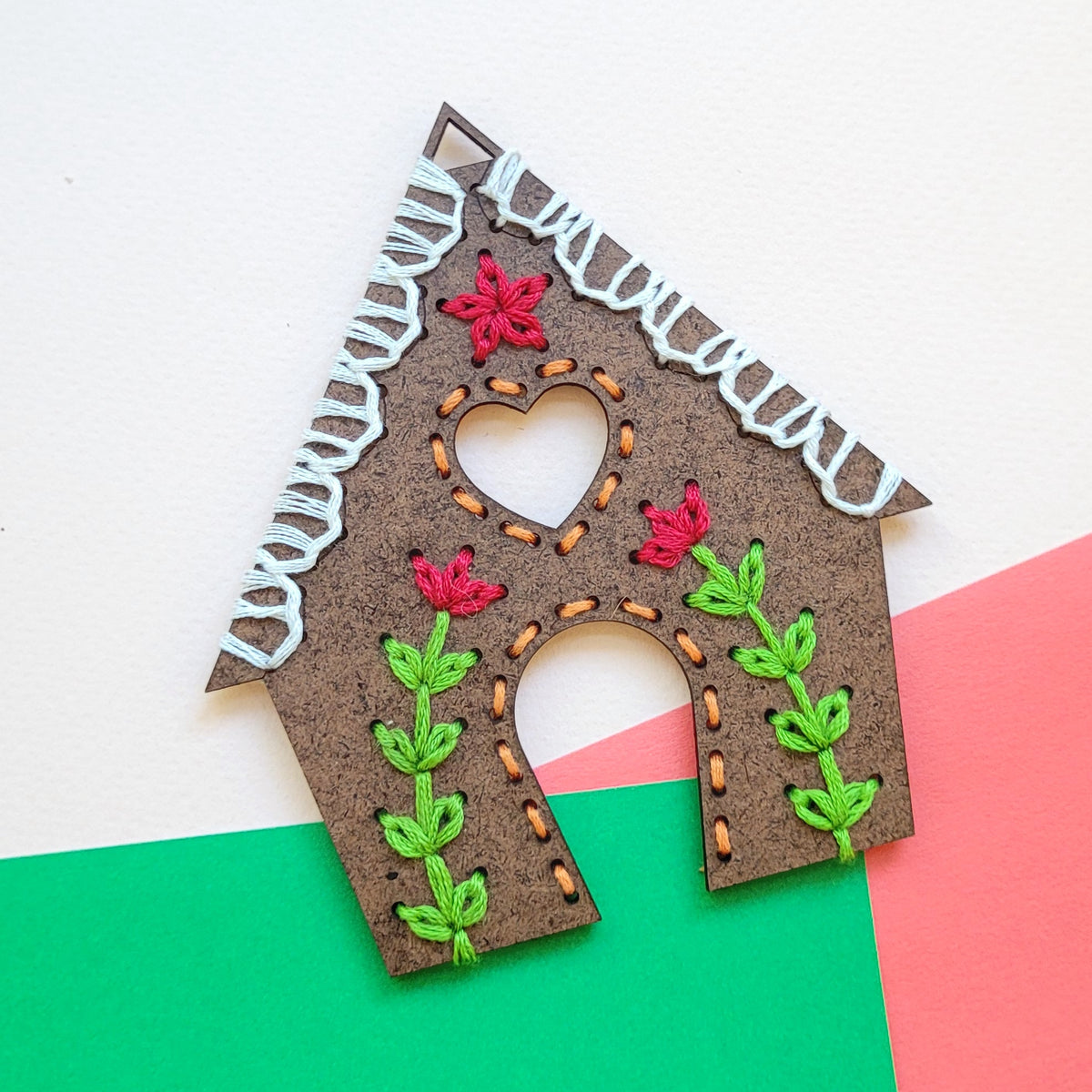 Kit de bordado galletitas de jengibre - figurita única