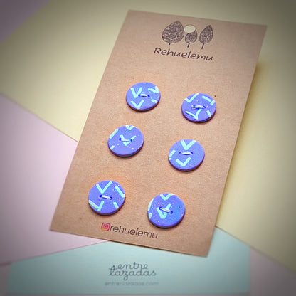 Set de botones hechos a mano - Rehuelemu