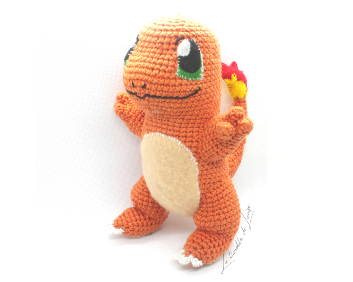Charmander Pokemon - Patrón Amigurumi