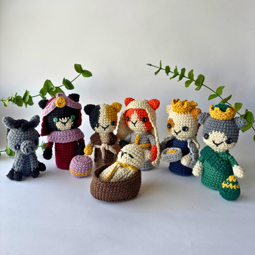 Pesebre Gatitos Amigurumi