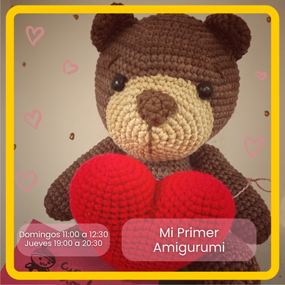 Mi primer Amigrumi - Crochet- 4 clases- materiales incluidos
