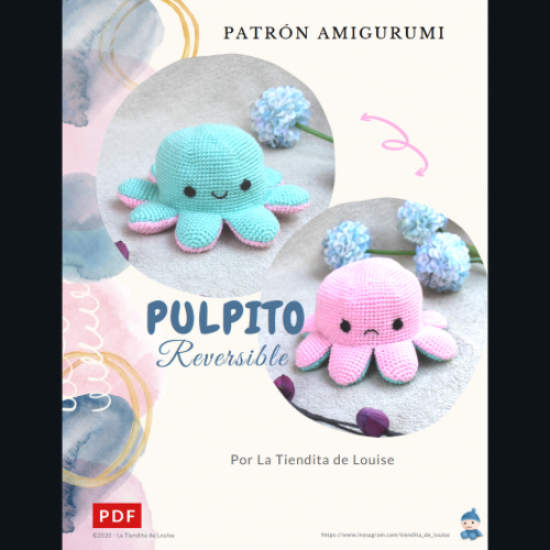 Pulpito Reversible - Patrón Amigurumi