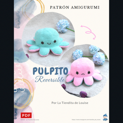 Pulpito Reversible - Patrón Amigurumi