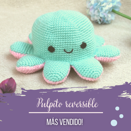 Pulpito Reversible - Patrón Amigurumi